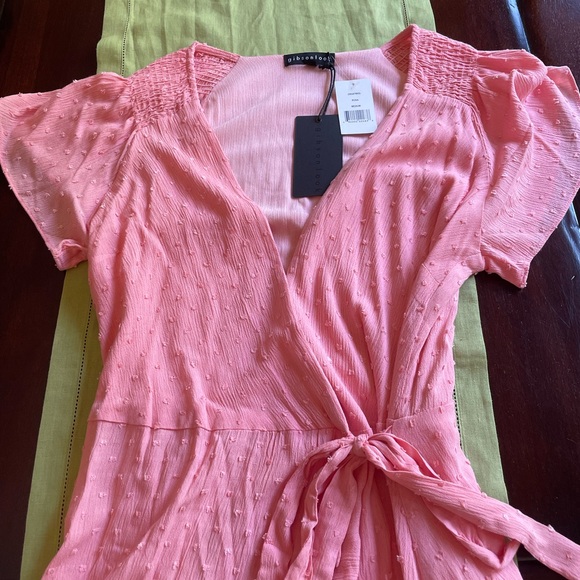 Gibsonlook Blush Pink Wrap Dress - Picture 1 of 5